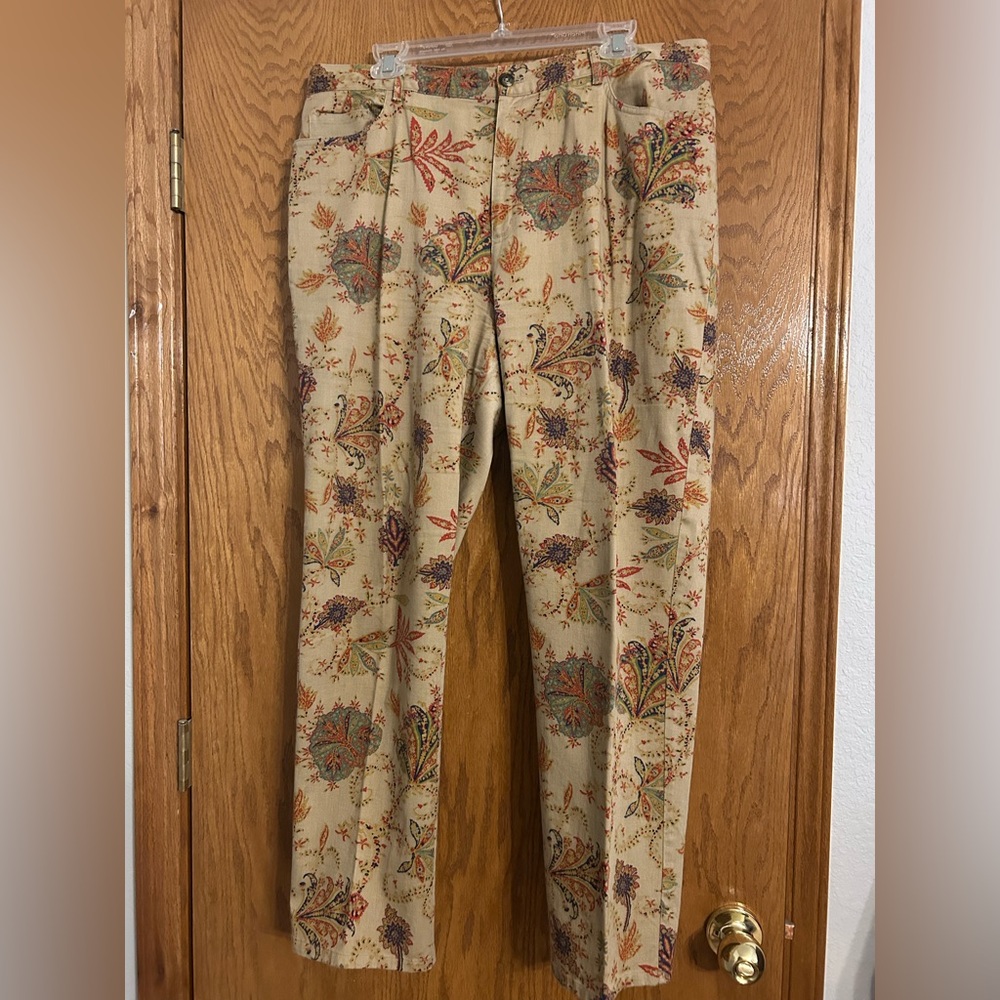 Ralph Lauren Multicolor Paisley Pants